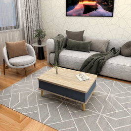 Hanah Home Dy Ada - Alaska, Mesa de centro Antracita